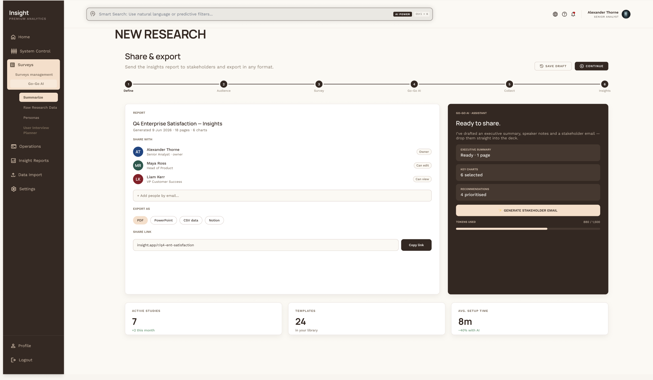 Evidence-based persona detail