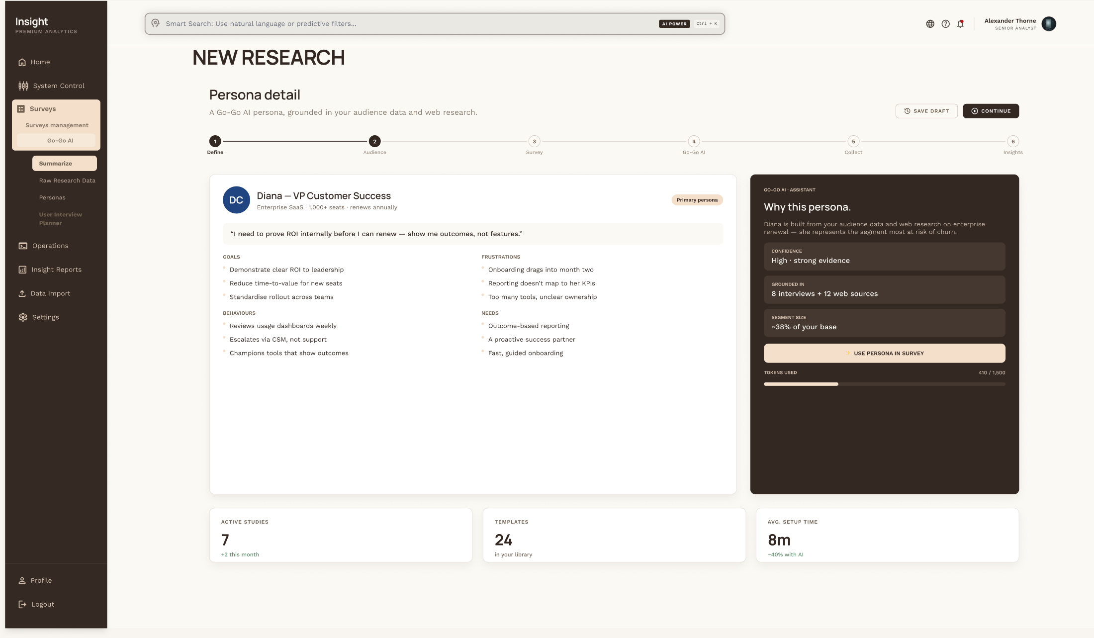 Share and export the insights report
