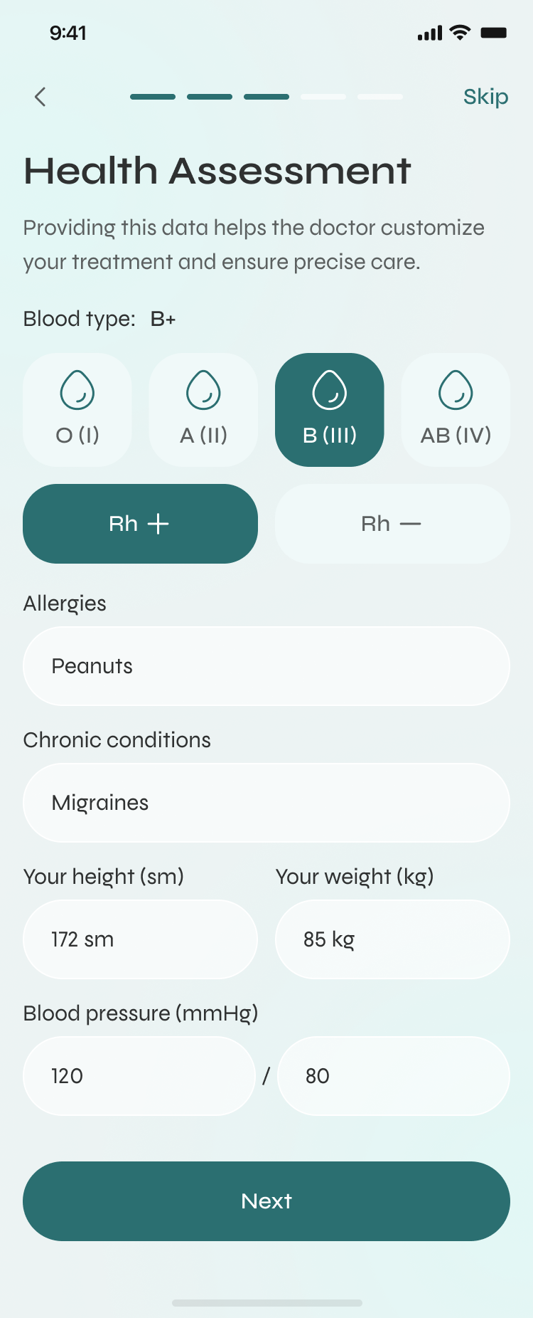 Health assessment