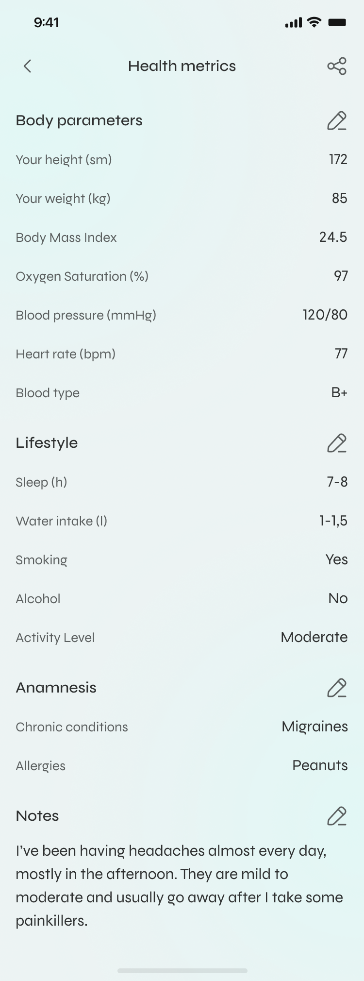Wellio — health metrics as a trend
