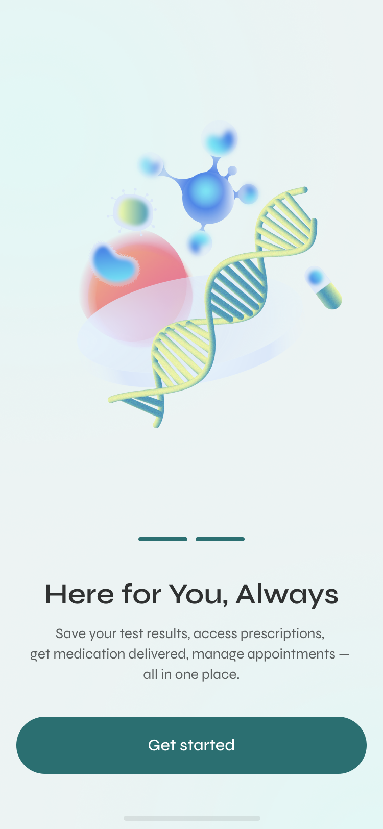 Onboarding — Here for You, Always
